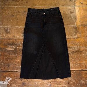 Black Denim Maxi Skirt American Eagle size 12